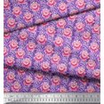 thumbnail image 3 of Soimoi Poly Georgette Fabric Stripe & Rose Floral Fabric Prints by Yard 42 Inch Wide, 3 of 3