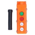 thumbnail image 3 of Crane Push Botton Switch, IP65 Protection ABS Shell Lifting Pendant Controller 220V/500V 5A With Rubber Joint Sleeve For Electric Hoists For Car Tailgates, 3 of 8