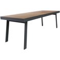 thumbnail image 1 of Armen Living Nofi Modern Teak Wood & Metal Dining Table in Brown/Charcoal, 1 of 5