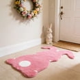 thumbnail image 4 of EGNMCR Bathroom Rugs, Rugs for Living Room, Area Rug, Bath Mat Easter Bunny Shaped Floor Mat For Bedroom Porch Hallway Dorm Easter Home Decoration Easter Gift Polyester fiber floor m at, 4 of 9