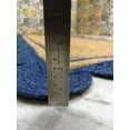 thumbnail image 5 of Indian Handmade Braided Natural Jute with Navy Blue Scalloped Design Area Rug, Home Décor Rug, Jute Rug for Bedroom, Dining Room, living room, Doormat Rug Size - 9' Square (270 cm x 270 cm), 5 of 5