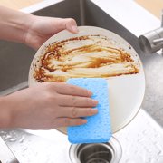 Dvkptbk Natural Wood Pulp Cotton Sponge Wipe Thickened Kitchen Cleaning Dishwashing Sponge Absorbent Wood Pulp Sponge Cloth Scouring Pad