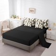 thumbnail image 3 of Erosebridal Modern Abstract Bedding Sets King Size, Stripes Wave Comforter Sets with Sheets, Chic Geometric Reversible Bed Sheets Set, Breathable Room Decoration, 7pcs, 3 of 6