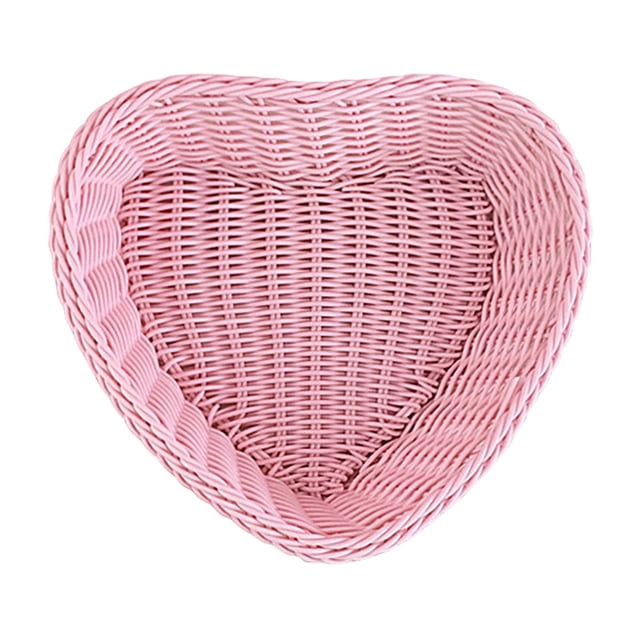 Ngheia Love Storage Basket, Storage Basket Exquisite Shape Large Capacity Pp Colorful Storage Organizer Box Photography Prop for Home, 1 Storage Basket