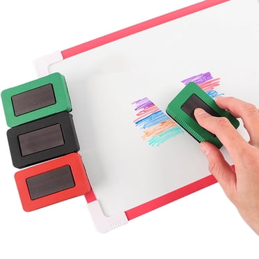 Dvkptbk Eraser Color with Magnetic Eraser Flannelette Mini 's Office Stationery White Eraser Red and Green Are Random Eraser