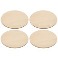 thumbnail image 4 of 4pcs Wood Circles for Crafts Unfinished Wood Rounds Wooden Cutouts DIY Circle Slices, 4 of 8
