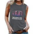 thumbnail image 1 of Birdeem Womens Sleeveless Top V-Neck Pullover Printing Vest, 1 of 1