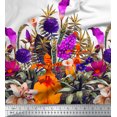 thumbnail image 3 of oneOone Cotton Poplin Fabric Leaves & Flower Panel Printed Craft Fabric BTY 56 Inch Wide, 3 of 3
