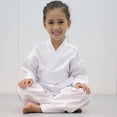 thumbnail image 3 of Karate Uniform with Free Belt, White Karate Gi for Kids & Adult Size, 3 of 9