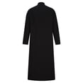 thumbnail image 4 of Weiqiqre Mens Casual Solid Ethnic Style Button Muslim Robe Long Sleeved Standing Neck Tops Comfortable Fit, Perfect Gift Idea, 4 of 8