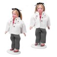 thumbnail image 4 of Miniature Porcelain People Movable Limbs Lifelike Mini Ceramic Girl Doll For 1/12 Scale Dollhouse, 4 of 8