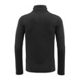 thumbnail image 3 of INSPIRE CHIC Chandails pour Hommes, Chandail à Col Roulé, Manches Longues, Extensible, Coupe Ajustée, Hauts 50 Noir, 3 of 8