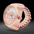 thumbnail image 3 of Simple Quartz Ring Watch, Ring Watch, Alloy For Most Women Beautiful Girls Gold,Rose Gold, 3 of 8