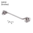 thumbnail image 1 of Window Eye Latch Gate Door Window Stainless Steel Windproof Lock Hook with Mounting Screws, 1 of 10
