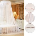 thumbnail image 4 of Fictory Mosquito Mesh Nets - Large Dome Hanging Bed Net Tent Bed Canopy Mosquito Fly Insect Protection Tent, 12 Meter Coverage Universal for Home/Holidays Double/Single Bed(White), 4 of 7