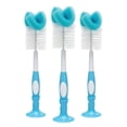 thumbnail image 1 of Brosse à biberon de Dr. Brown's, bleu, paquet de 3., 1 of 7