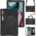 thumbnail image 2 of Kickstand Anti-Drop PC Silicone Tablet Protective Case For Lenovo Pad Pro 2022 TB138FC/ TB132FU, with Shoulder Strap, 2 of 4