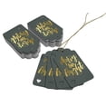 thumbnail image 3 of Inkdotpot Gold Foil Paper Hang Tags Merry And Bright Christmas Favor Tags 50 Pieces, 3 of 6