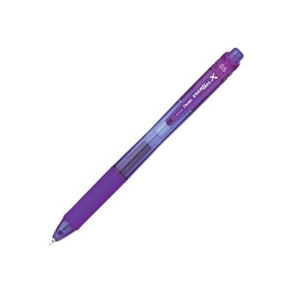 Pentel EnerGel X - Stylo Roller - violet - Encre gel - 0,5 mm - fine - Rétractable