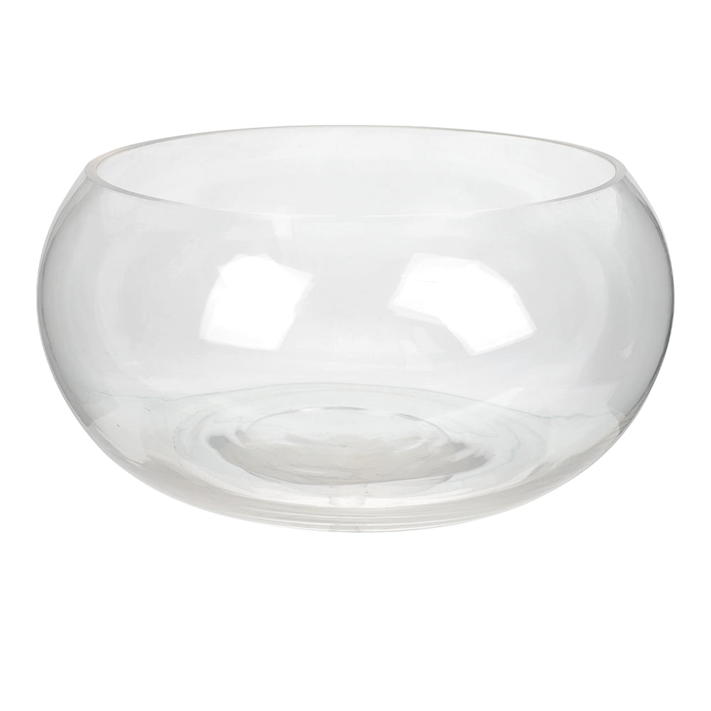 Miangastore Bol à Poisson en Verre Bol Rond en Verre Plante Terrarium de Bureau Bol à Poisson Transparent pour la Maison