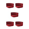 thumbnail image 1 of kurtrusly Trilateral Chair Covers Wide Application And Strong Elastic Chair Protection Made Easy Polyester Cover Chairs Decoration Wine red 5Set, 1 of 6
