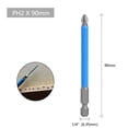 thumbnail image 1 of Hex Shank Magnetic Anti Slip Long Reach Electric Screwdriver 25-150mm Bits PH2, 1 of 4