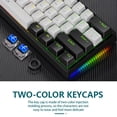 thumbnail image 3 of Gaming Keyboard Mechanical 60 Percent Wired 60% Mechanical Gaming Keyboard Rgb Backlit Compact 61 Keys Mini Keyboard with Blue Switches for Windows Pc Mechanical Keyboard and Mouse, 3 of 8