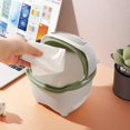 thumbnail image 2 of Trash Can Cartoon Bear Large Capacity Wide Opening Anti-slip with Lid Dust Case Flip Cover Mini Desktop Garbage Storage Bin Home Improvement, 2 of 8