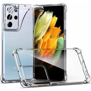 [PST] Samsung Galaxy S22 Ultra (6.8 Pouces) Étui Souple, Étui Arrière en Silicone TPU Souple Ultra Mince Anti-Rayures Antichoc avec Pare-Chocs