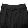 thumbnail image 4 of Mens Pants, Mens Solid Color Pocket Drawstring Casual Youth Versatile Sports Oversized Pants, 4 of 6