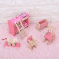 thumbnail image 3 of Fyydes Meubles de Maison de Poupée en Bois, Mini Ensemble de Meubles en Bois de Simulation Réaliste pour Accessoire de Maison de Poupée 1:12, Meubles de Maison de Poupée, 3 of 8