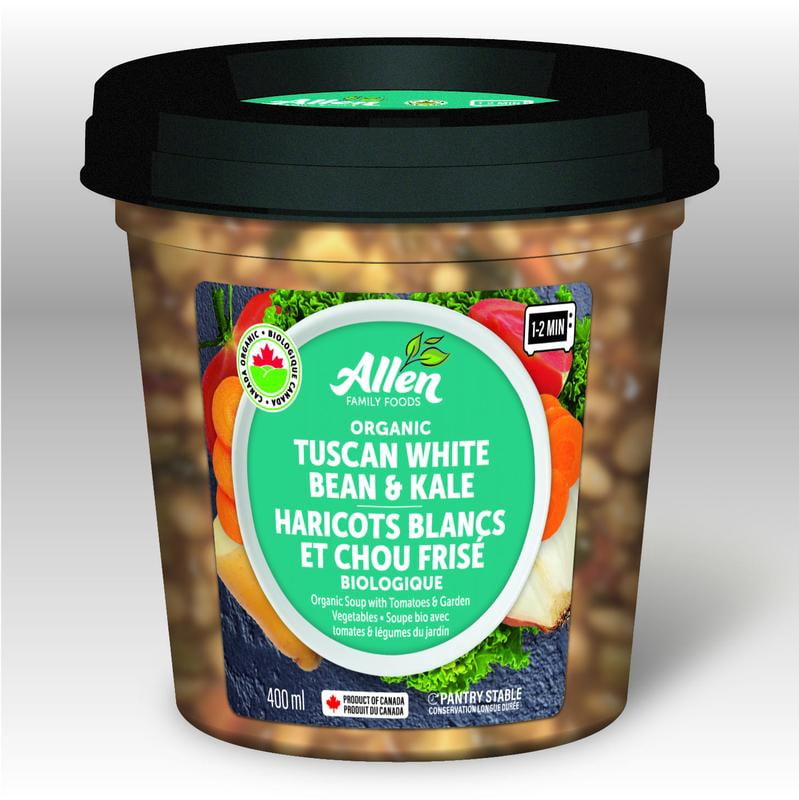 Allen Family Foods HARICOTS BLANCS ET CHOU FRISE BIOLOGIQUE, 400 ml