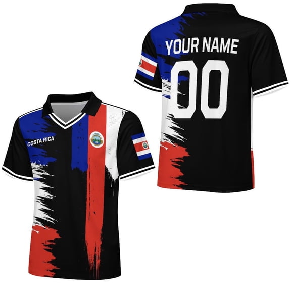 Maillot de Soccer Costa Rica Personnalisé 2026 Chandail avec Nom et Numéro Personnalisés pour Hommes Femmes Enfants Style National Country Maillot de Fan de Soccer