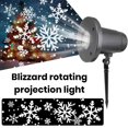 thumbnail image 1 of YAOMOBB Projecteur de Flocons de Neige LED Grande Zone de Projection Projecteur de Lumière LED de Noël IP65 Flocons de Neige Étanches avec Rotation de 280 Degrés, 1 of 6