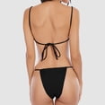 thumbnail image 4 of Birdeem Ensembles de Bikinis à Bretelles Larges Décontractés Mode Couleur Unie pour Femmes, 4 of 6