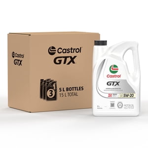 Castrol GTX Ultraclean 5W20 5L Case Pack -3X5L Jugs