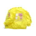 thumbnail image 3 of RXIRUCGD Girls Thin Top Girls Spring Jacket Cardigan Ruffled Round Neck Jacket Outerwear( Yellow, Size:6 Years ), 3 of 3