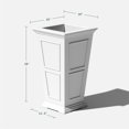 thumbnail image 2 of Veradek Brixton Tall 28" Planter White, 2 of 10