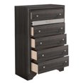 thumbnail image 2 of Gray and Silver Wood 6pc King Set with Jewelry Storage Drawers, 2 of 6