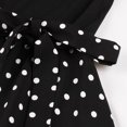 thumbnail image 4 of TJAZFJPA Robe de Plage pour Femme Robe à Col en V Décontractée à Manches 7/8 Haut T-Shirt Robe Noire Formelle Femme Robes Noires à Nouer pour Femme, 4 of 6