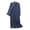 Navy, variant on Amzcrzy Mens Robe Solid Color Warm Flannel Men's Bathrobes Fashion Long Sleeve Drawstring Men's Sleepwear with Pocket M