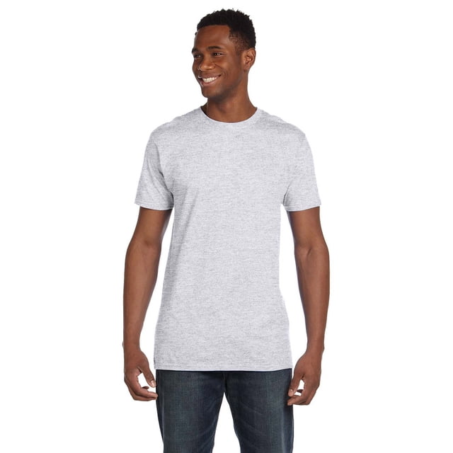 Hanes 4980 Nano Cotton T-Shirt - Ash - Large