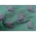 thumbnail image 4 of oneOone Tissu Popeline de Coton Tissu Imprimé Paon Bloc 1 Yard 56 Pouces de Large, 4 of 4