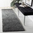 thumbnail image 1 of Safavieh August Shag Collection AUG900F Solid 1.2-inch Thick Runner, 2'3" x 10' , Grey, 1 of 1