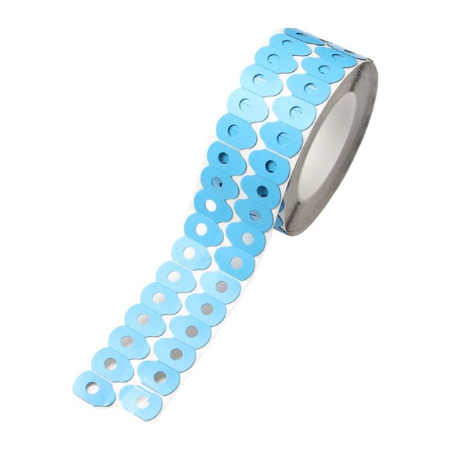 mmirethe Blocking Pads Optical Edging Anti-skid Sticker Adhesive Tape Blue Double-sided Accessory Parts Fittings Mountings