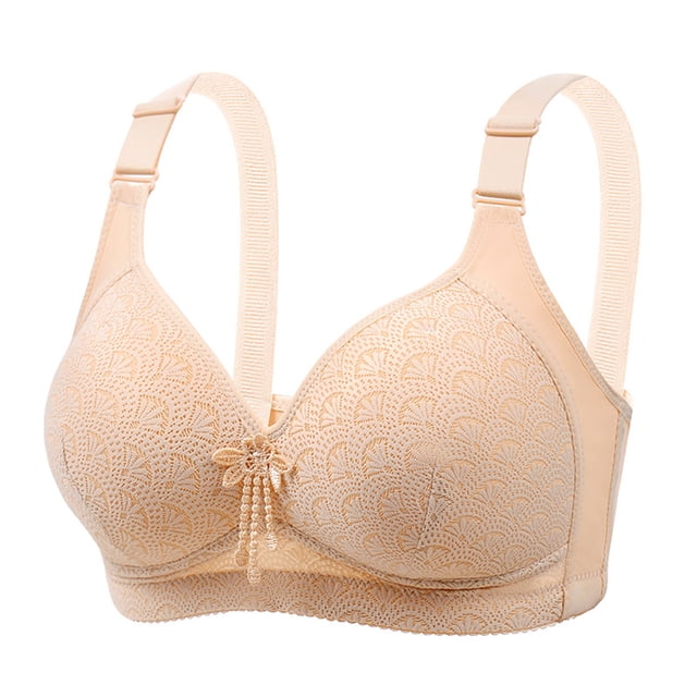 Yuzhih Bras for Women Push up No Padding Comfort Underwire Plus Size Full Coverage Seamless Everyday Bras