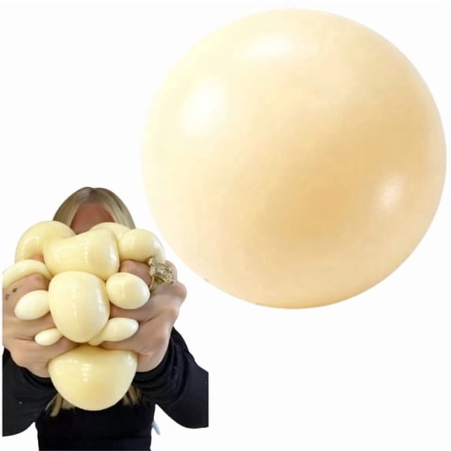 Big Yellow Dough Ball - Ultra-Soft Slow Rising Squishy Fluid Cheese Ball , Stress Relief Fidget, Focus & Relaxation
