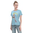 thumbnail image 4 of Women's Basic Short Sleeve T-Shirt Sailor Moon Moon Hare, 4 of 6
