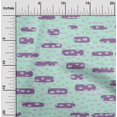 thumbnail image 2 of oneOone Cotton Jersey Light Blue Fabric Geometric Rounded Rectangle Fabric For Sewing Printed Craft Fabric By The Yard 58 Inch Wide, 2 of 4