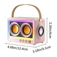 thumbnail image 3 of 360° Stereo Sound Bluetooth Speaker, Long Battery Life, Cool RGB Lighting, Series Mirror Connection, Transparent Screen, 5.3 Bluetooth, Extra Large Speaker, Multi Playback, 3 of 8